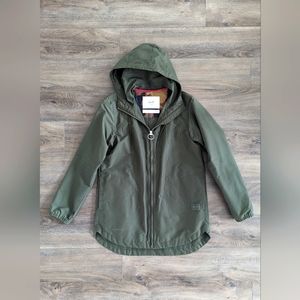 Herschel green jacket, size small